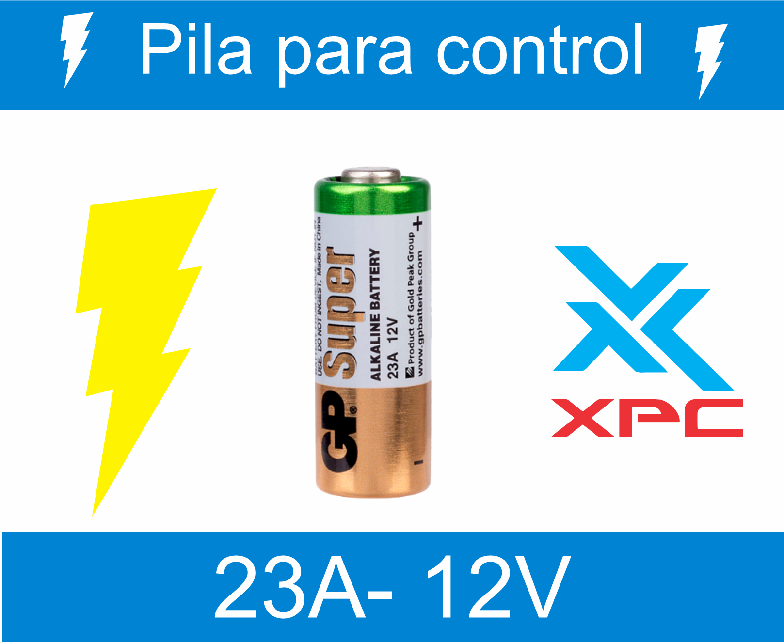 pila para control 23A-12V